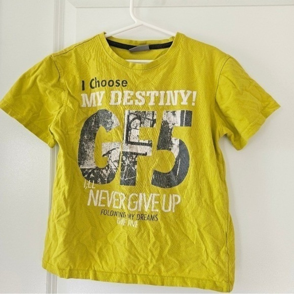 Kids sz 134 Original G-Five Graphic T-Shirt, I Choose My‎ Destiny Inspirational